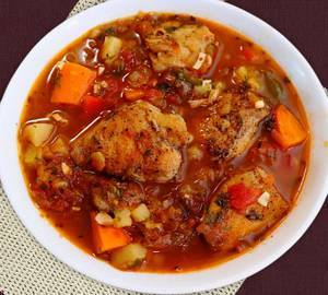 Chicken stew quarter+4 tawa roti