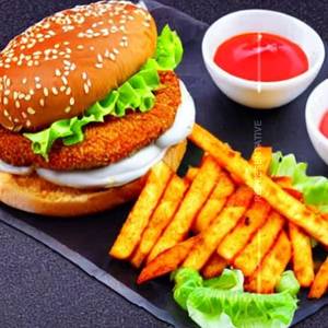 Peri peri burger paneer