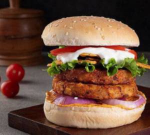Crispy Veg Double Patty Burger 