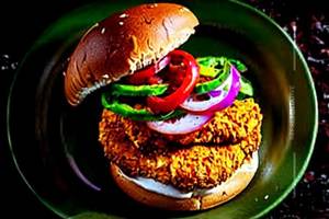 Tandoori burger paneer