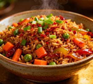 Spicy Schezwan Veg Fried Rice