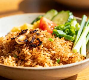 Burnt Garlic Veg Fried Rice