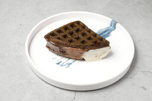 Triple Choco Waffle Sandwich (half)