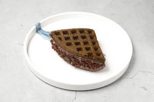 Devil's Brownie Waffle Sandwich (half)