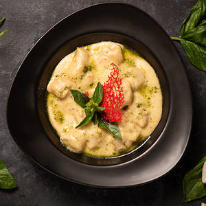 Pesto Gnocci In 4 Cheese Sauce