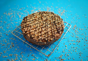 Almond Brownie Sugar Free Waffle Cake