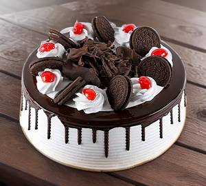 Eggless oreo forest cake