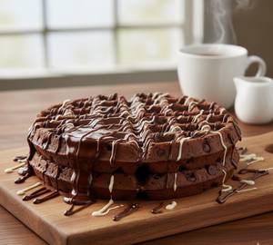 Triple choco waffle