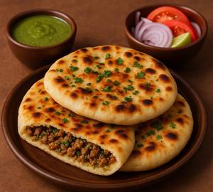 Special Veg.keema Kulcha