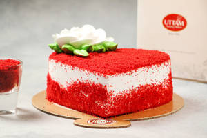 Red Velvet Heart Cake