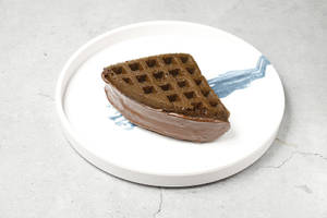 Nutella Choco Waffle Sandwich (half)