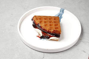 Blueberry Cream Waffle Sandwich (half)