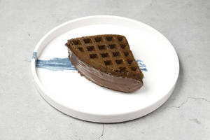 Dark Choco Overload Waffle Sandwich (half)