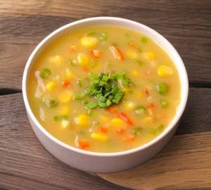 Veg sweet corn soup