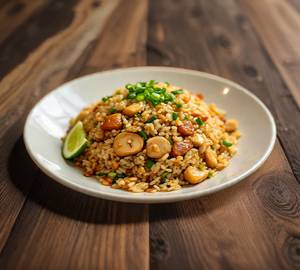 Garlic chicken fried rice 