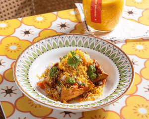 Hot Kadhi Samosa Chaat