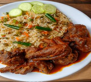 Fried rice with chicken kosha