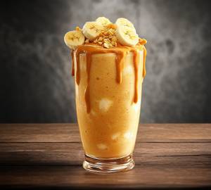 Banana + peanut butter + oats