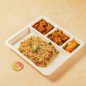 Chilli Paneer With Veg. Fried Rice.