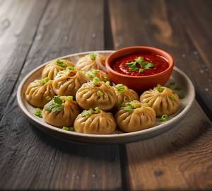 Chicken Spicy Masala Steam Momos(8)