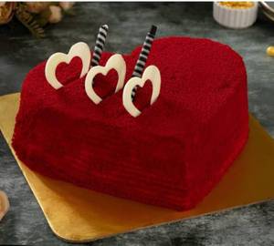 Redvelvet Heart Shape Cake