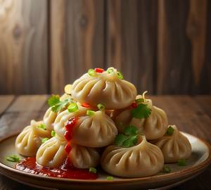 Veg Spicy Masala Steam Momos(8)