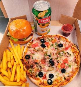 Pizza Fries Burger Coke