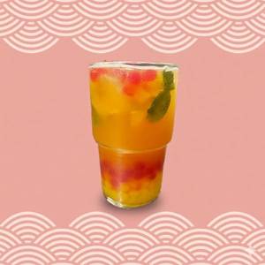Peach Fruit Boba Tea