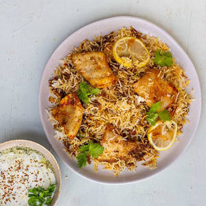 Hydrabadi Fish Biryani Half