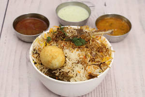 Special Chicken 65 Mini Biryani [boneless Chicken & 1 Egg].