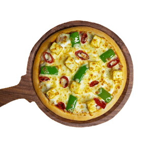 Capsicum, Paneer & Red Paprika Pizza