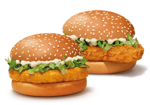McChicken Burger + McSpicy Chicken Burger