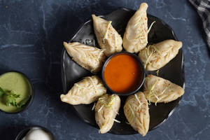 Steamed Chicken Momos[8 Pcs]