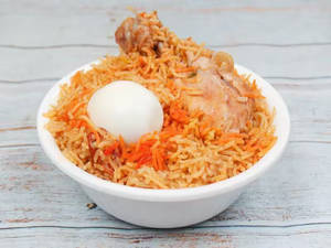Special Chicken Hyderabadi Mini Biryani [1 Piece Chicken & 1 Egg]