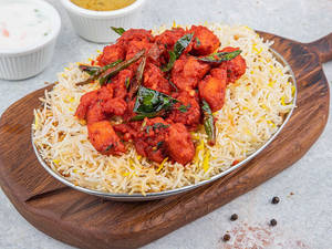 Special Chicken 65 Biryani Full Bone Less Pieces