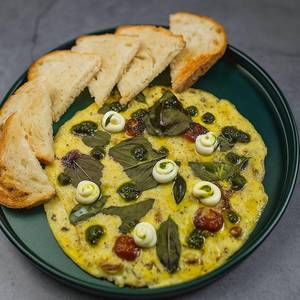 Basil Pesto Eggs