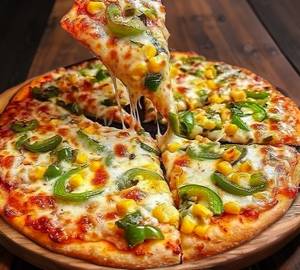 Corn barbeque pizza
