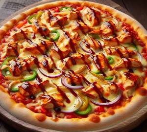 Chicken barbeque pizza