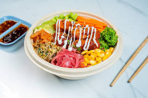 Korean Fried Tofu Poke Bowl