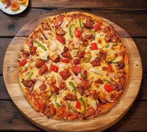 Chicken tikka pizza