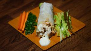 Chicken rumali shawarma