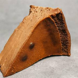 Chocolate Basque Cheese Cake Slice