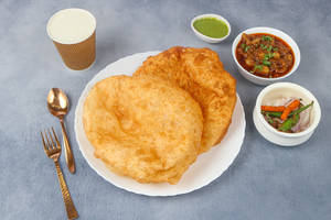 Chole Poori + Lassi