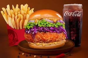 Cajun Spicy Chicken Burger Combo