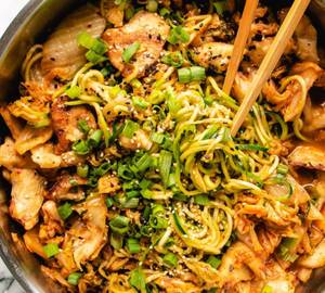 Chicken Kimchi Noodles