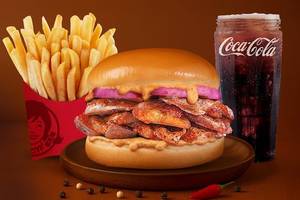 Cajun Potato Burger Combo