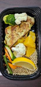 Lemon Garlic Fish Keto Salad