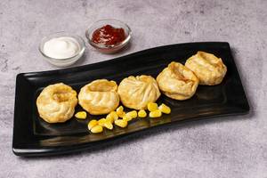 Corn Cheese Fried Momos [6 pieces]