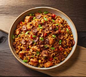 Burnt Garlic Chicken Fried Rice