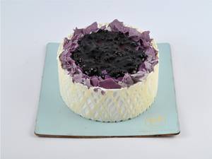 Eggless Blueberry Cake